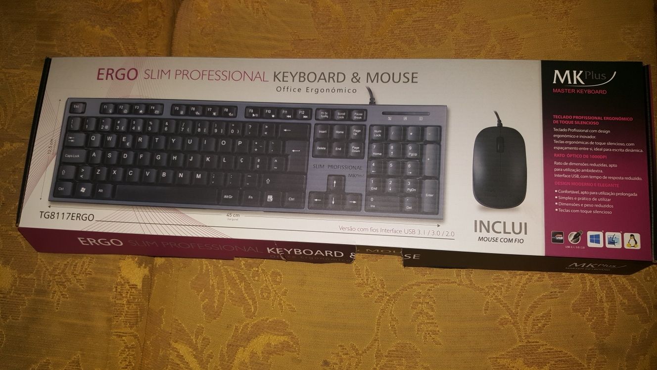 Ergo Salim  professional  keyboard é mouse