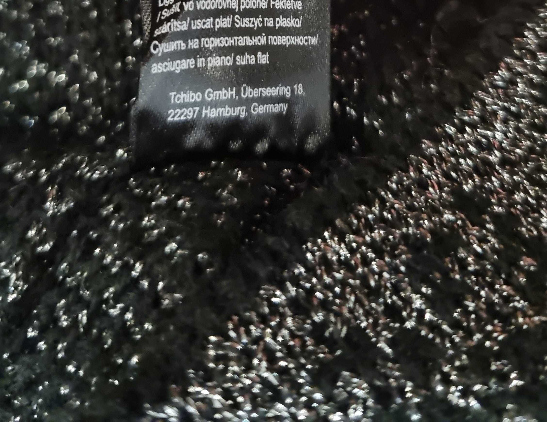 Nowa czapka damska beanie TCM TCHIBO MÜTZE HAT z WEŁNĄ i SREBRNĄ NITKĄ
