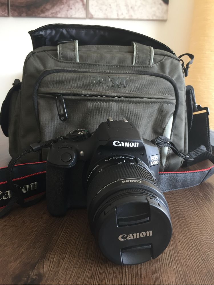 Canon 1300D +objectiva 18. 55