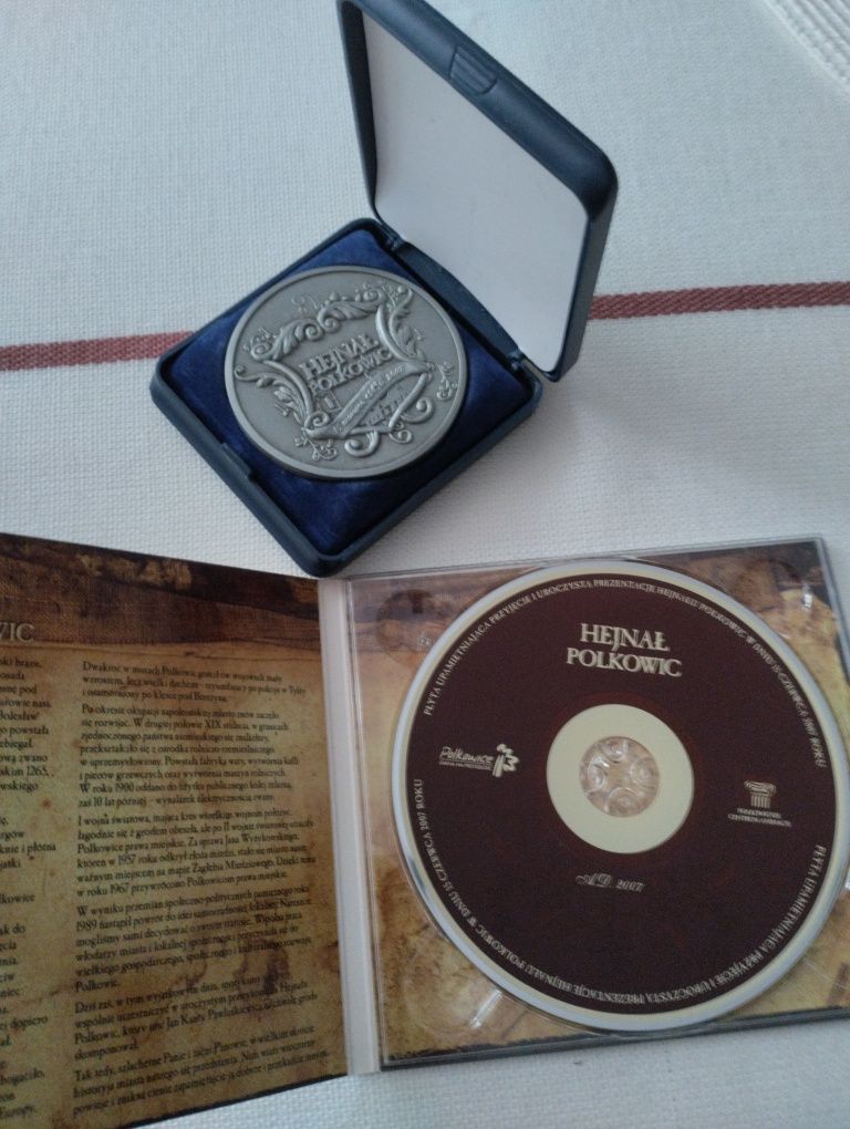 Medal Hejnał Polkowic plus płyta CD