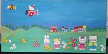 Tela pintada a mão, Hello Kitty