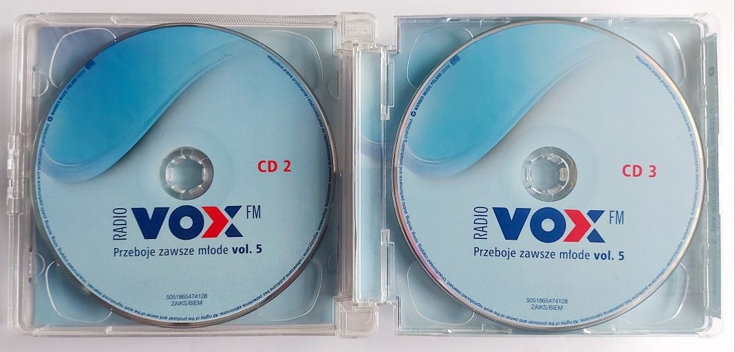 Radio Vox FM Przeboje Zawsze Młode vol. 5 3CD Box 2009r