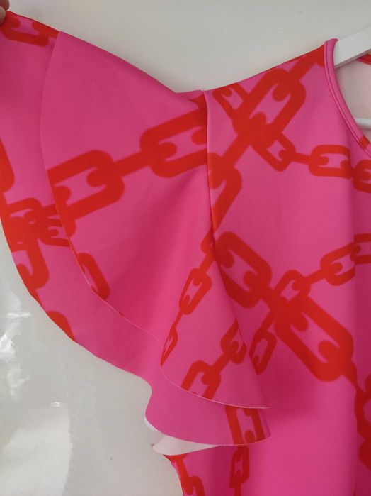 Nowa różowa sukienka Boohoo rozmiar 54