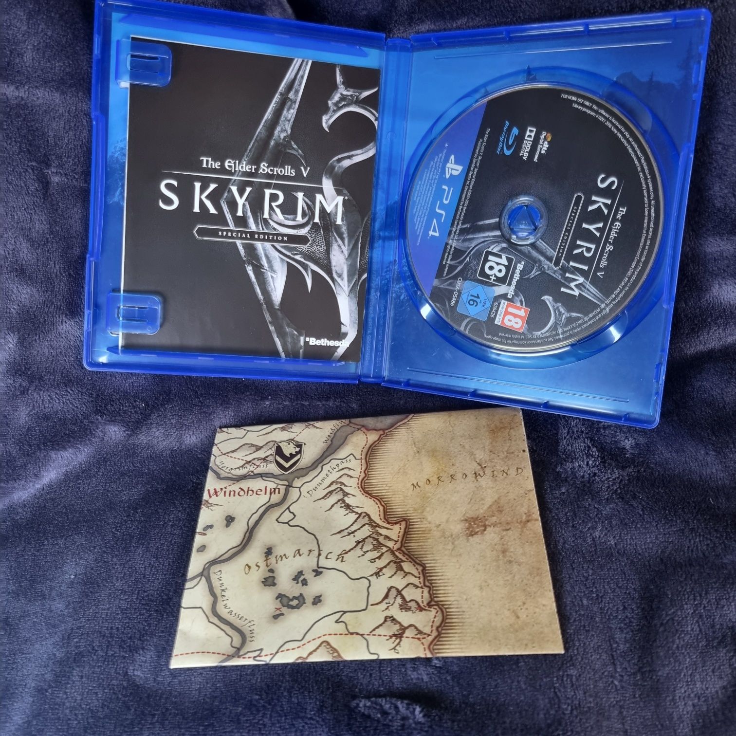 Skyrim The Elder Of Scrolls V Ps4 + mapa