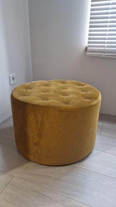 Puf, siedzisko, welurowe, pufka velvet JAK NOWA