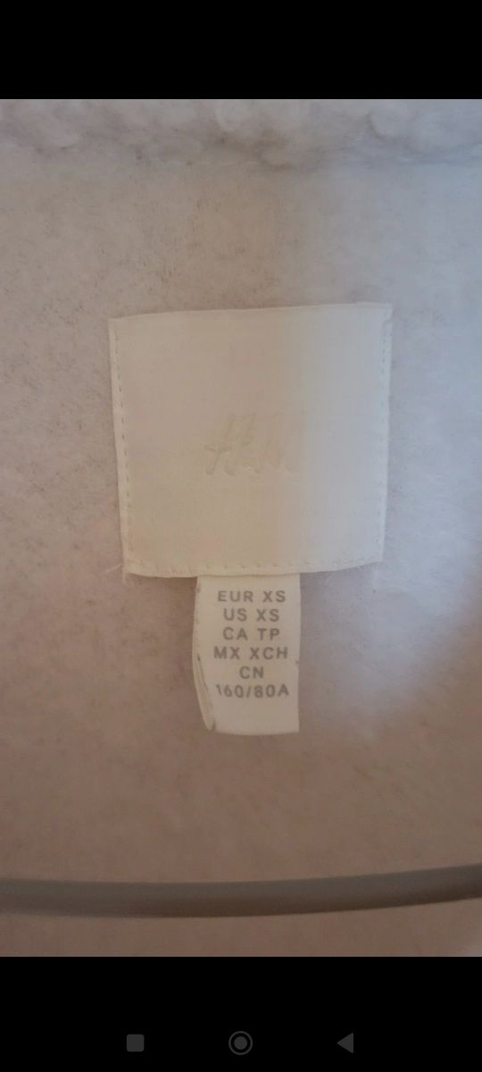 Kurtka koszula baranek kurtka koszulowa H&M rozmiar XS s