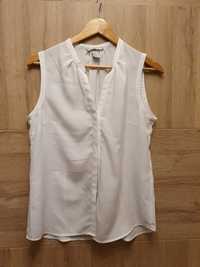 Bluzka biała bez rękawów H&M