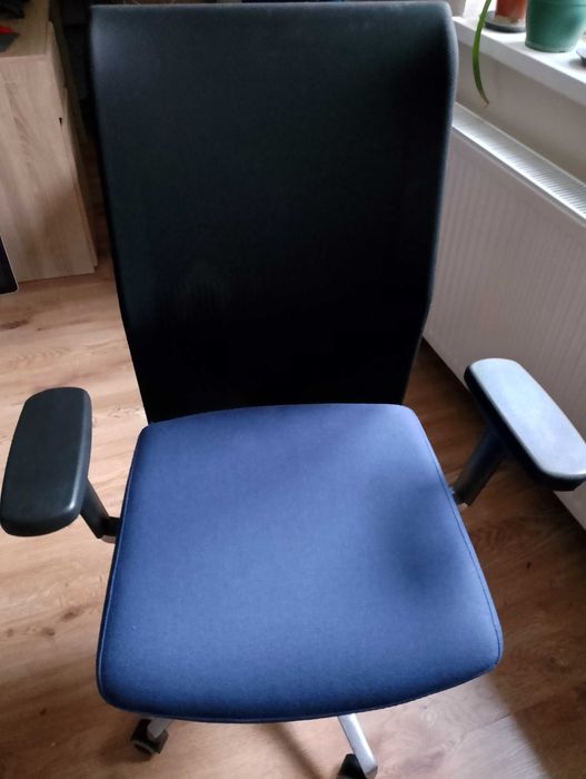 Krzesło obrotowe/fotel obrotowy niebiesko-czarny CENA BLACK WEEK