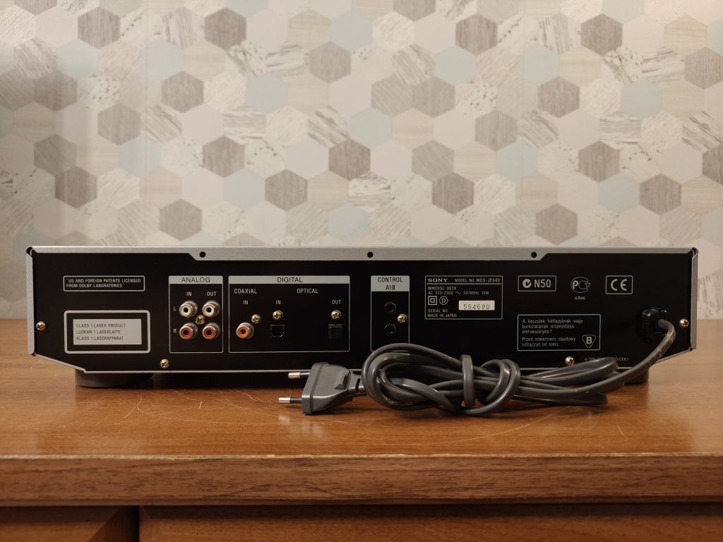 Sony MDS-JE640 Minidisc Odtwarzacz Nagrywarka