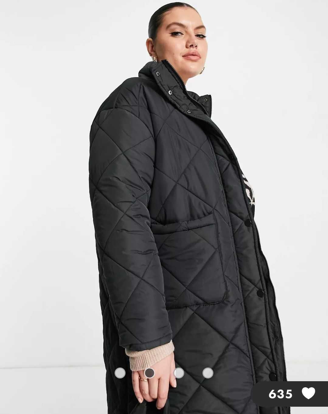 Удлиненная куртка пальто, большой размер 54-58, Англия, Asos