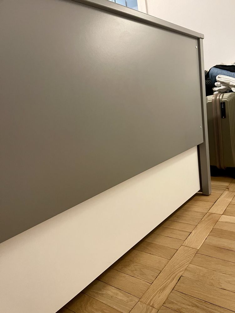 KOMPLET Łóżko hemnes + szafa brusali IKEA