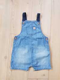 H&M spodnie ogrodniczki 104 jeansowe oversize na lato jeans lindex