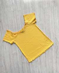 Żółta bluzka hiszpanka Topshop r. S