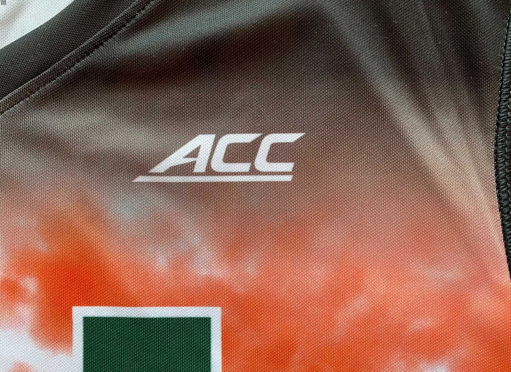 Женская футболка Adidas с длинным рукавом Miami Hurricanes