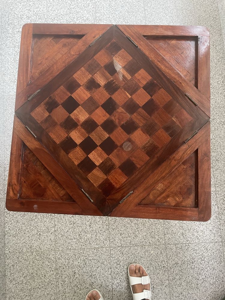 Mesa de xadrez  dobrável