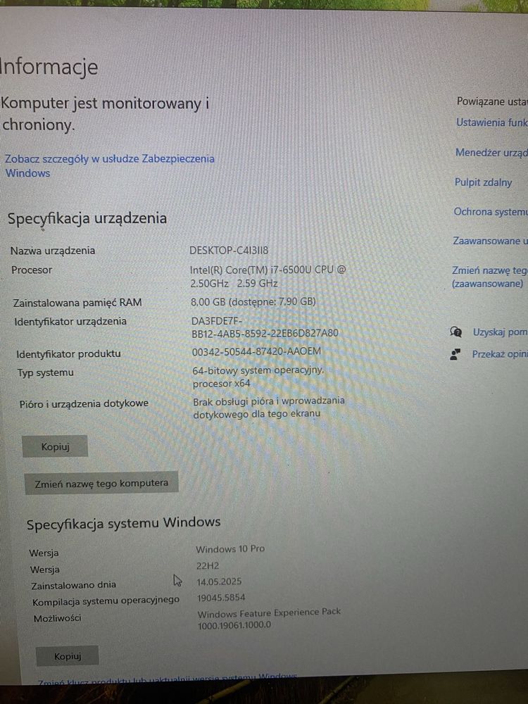 HP ProBook 470 G3 17”, i7-6 generacja