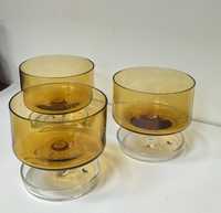 Pucharek szklany miodowy Vintage
