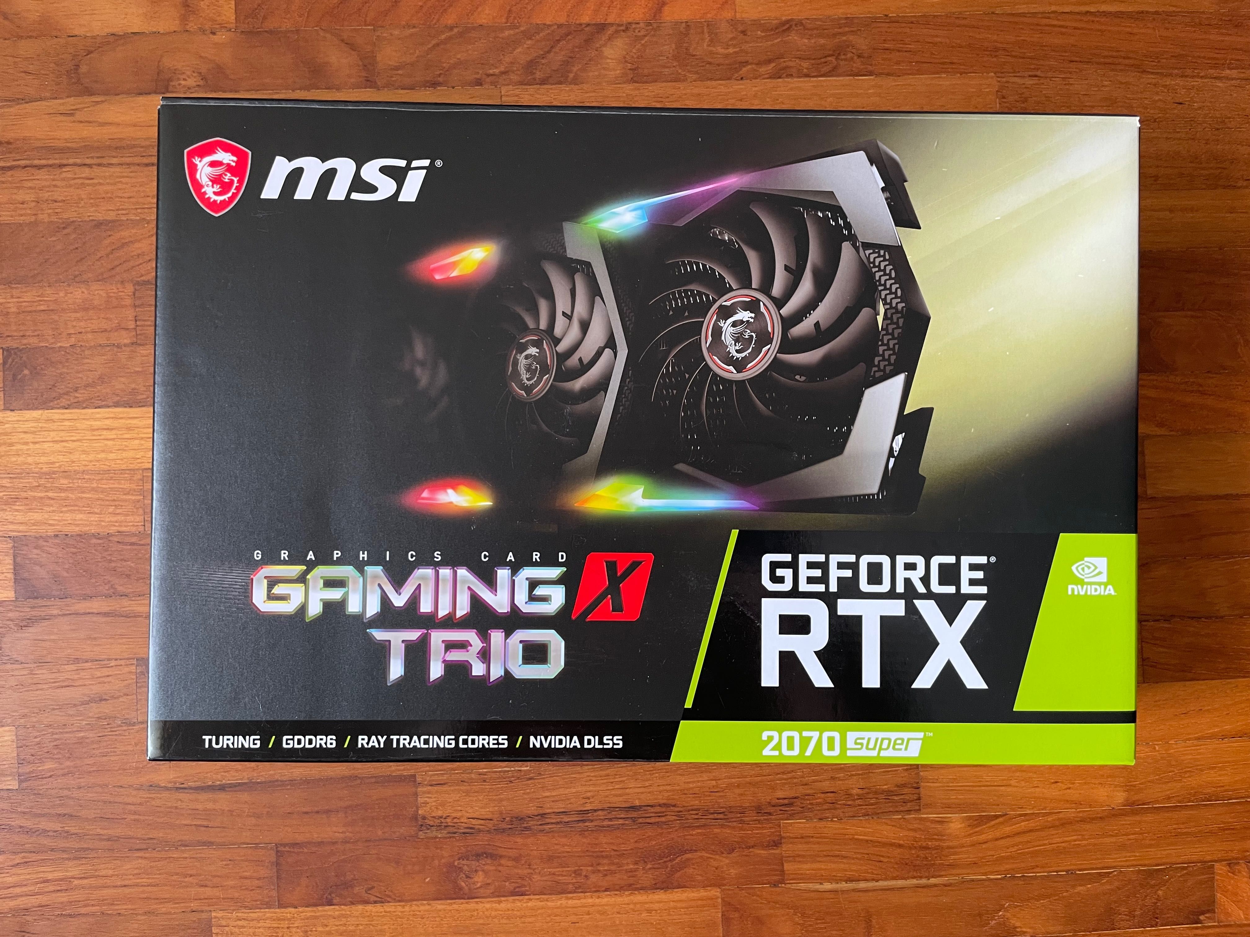 MSI GeForce RTX 2070 SUPER – 8GB GDDR6, stan idealny
