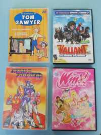 Lote de 4 filmes infantis em  DVD