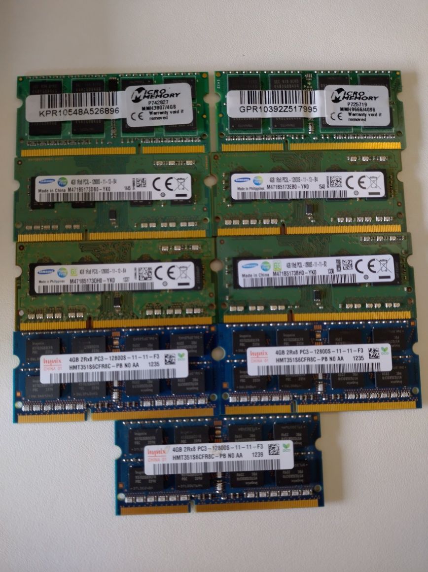 Memórias DDR SO-DIMM portátil