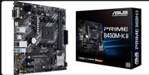 Płyta Asus Prime B450M-KII, AMD Ryzen 5 1600 3,2GHz, RAM 2x32GB 3,6GHz