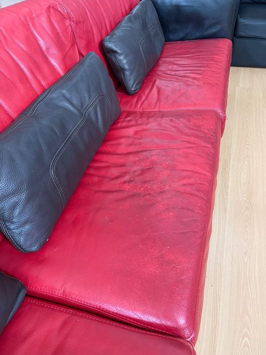 Sofá em pele 3 metros