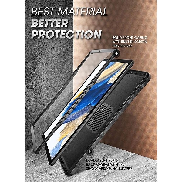 Etui Supcase Unicorn Beetle Pro do Galaxy Tab A8/10.5/2021 Black