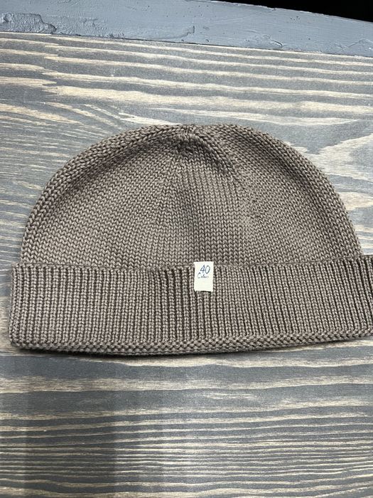 Шапка бини с отворотом