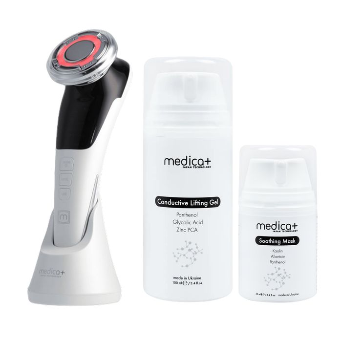 Набір Мікрострумовий RF Lifting Масажер для обличча