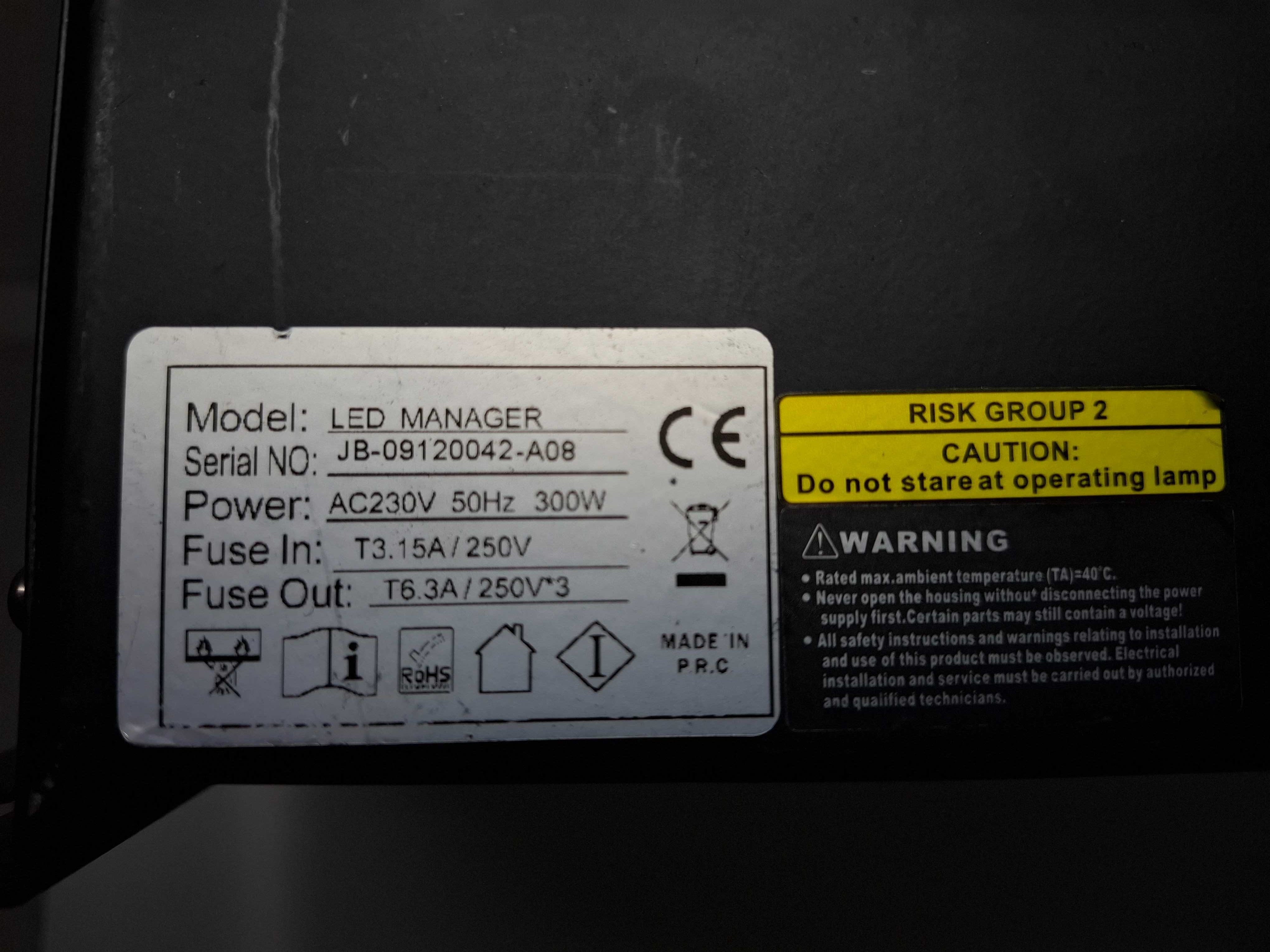 LED MANAGER JBSystems - 4 canais DMX