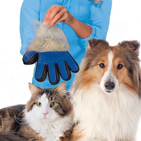 Перчатка для вычесывания шерсти животных массаж,собак,кошек