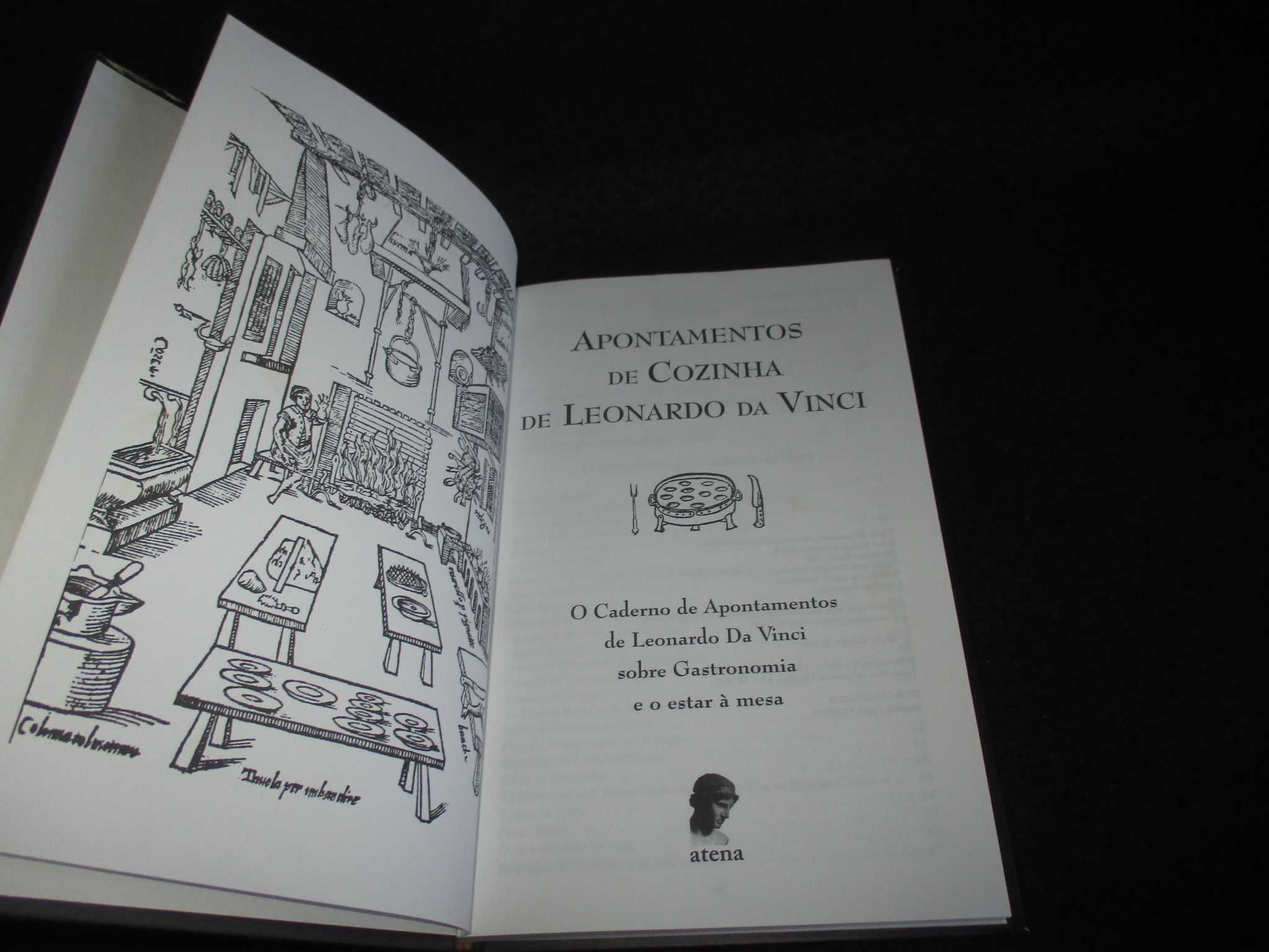 Livro Apontamentos de Cozinha de Leonardo Da Vinci