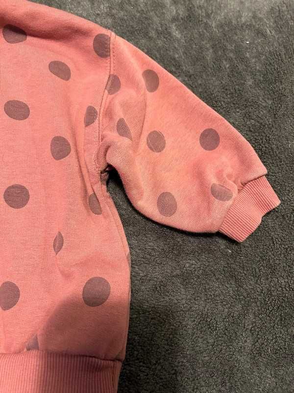 Różowa bluza w grochy Zara 86