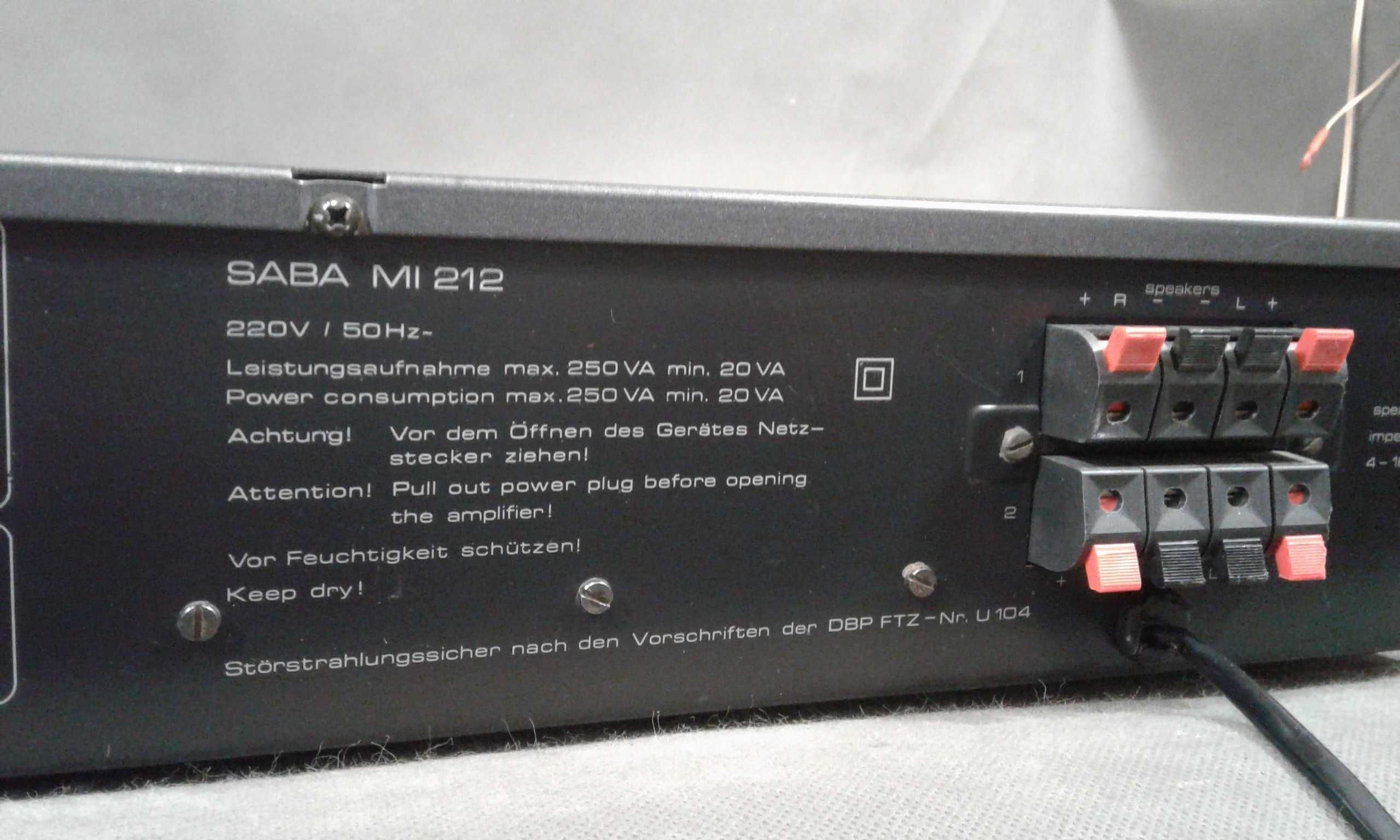 SABA MI 212,wzmacniacz stereo
