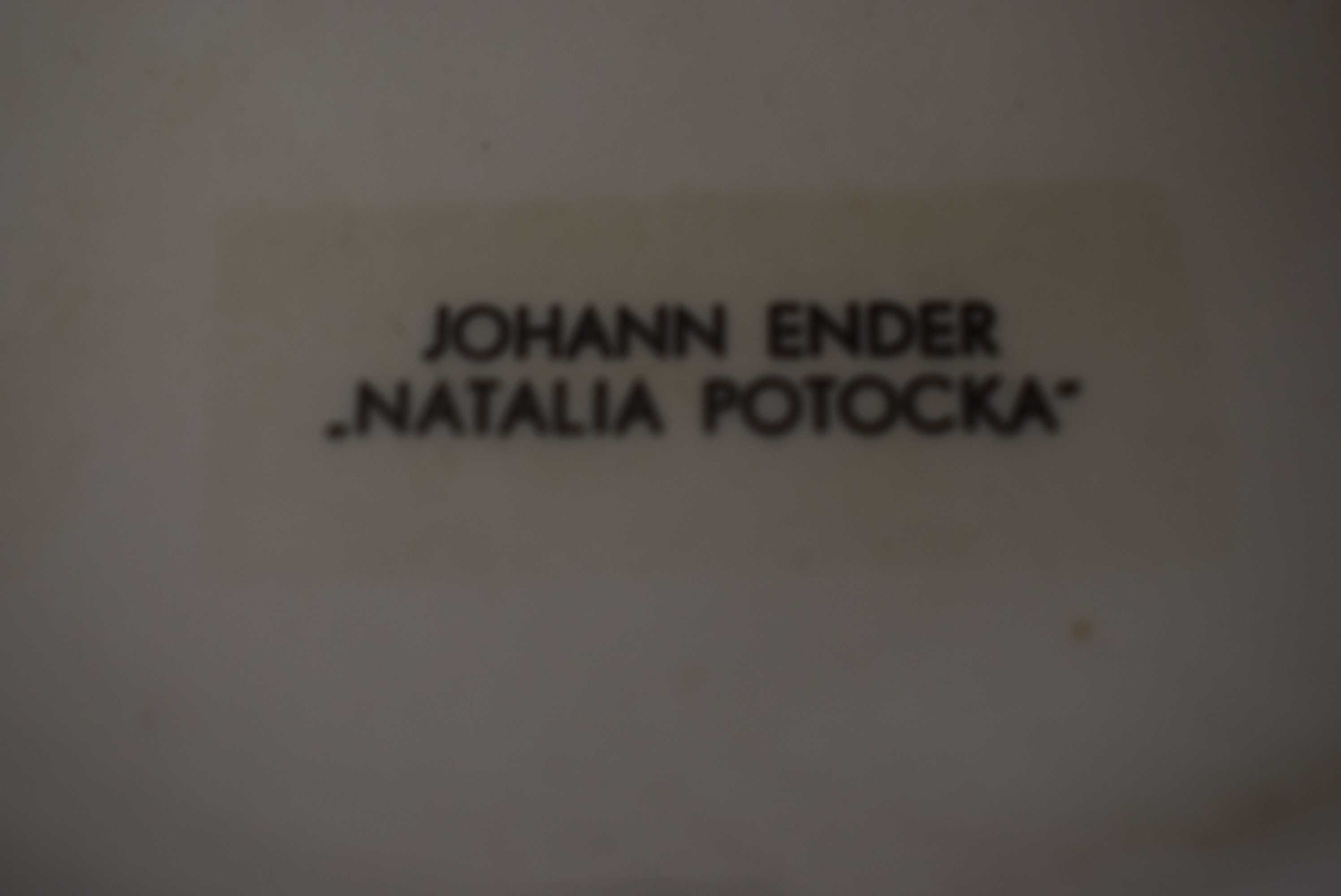 Talerz ozdobny z wizerunkiem ,Natalii Potockiej .