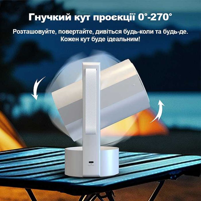 Портативний проектор на підставці LedProjector MiniCast (*Київ*)