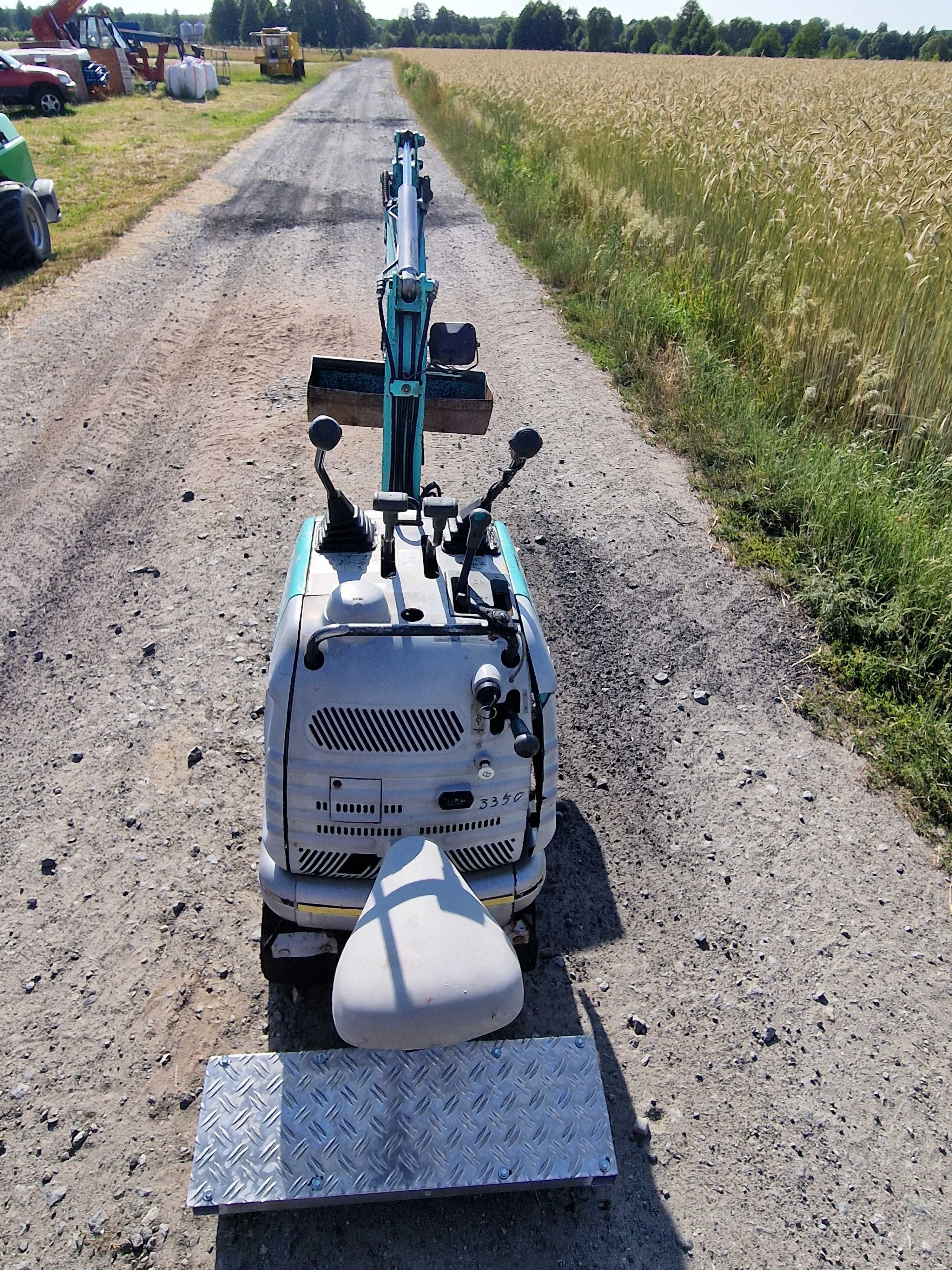 Mikro koparka Kobelco SS1 50cm szer. 350kg 3łyżki Fv23% cena brutto!