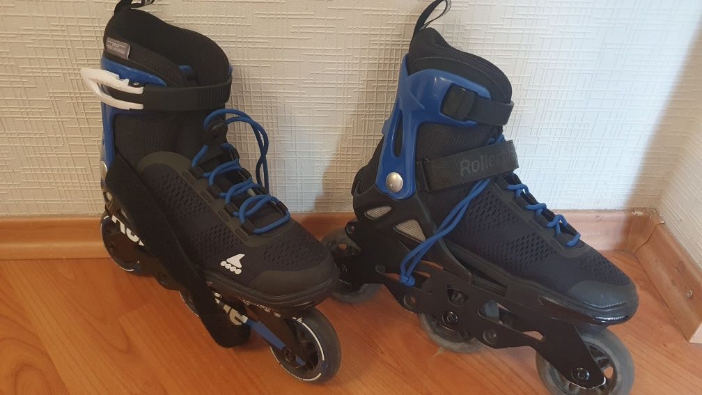 Скоростные детские ролики  ROLLERBLADE MICROBLADE ALU 3WD   р.33-36,5