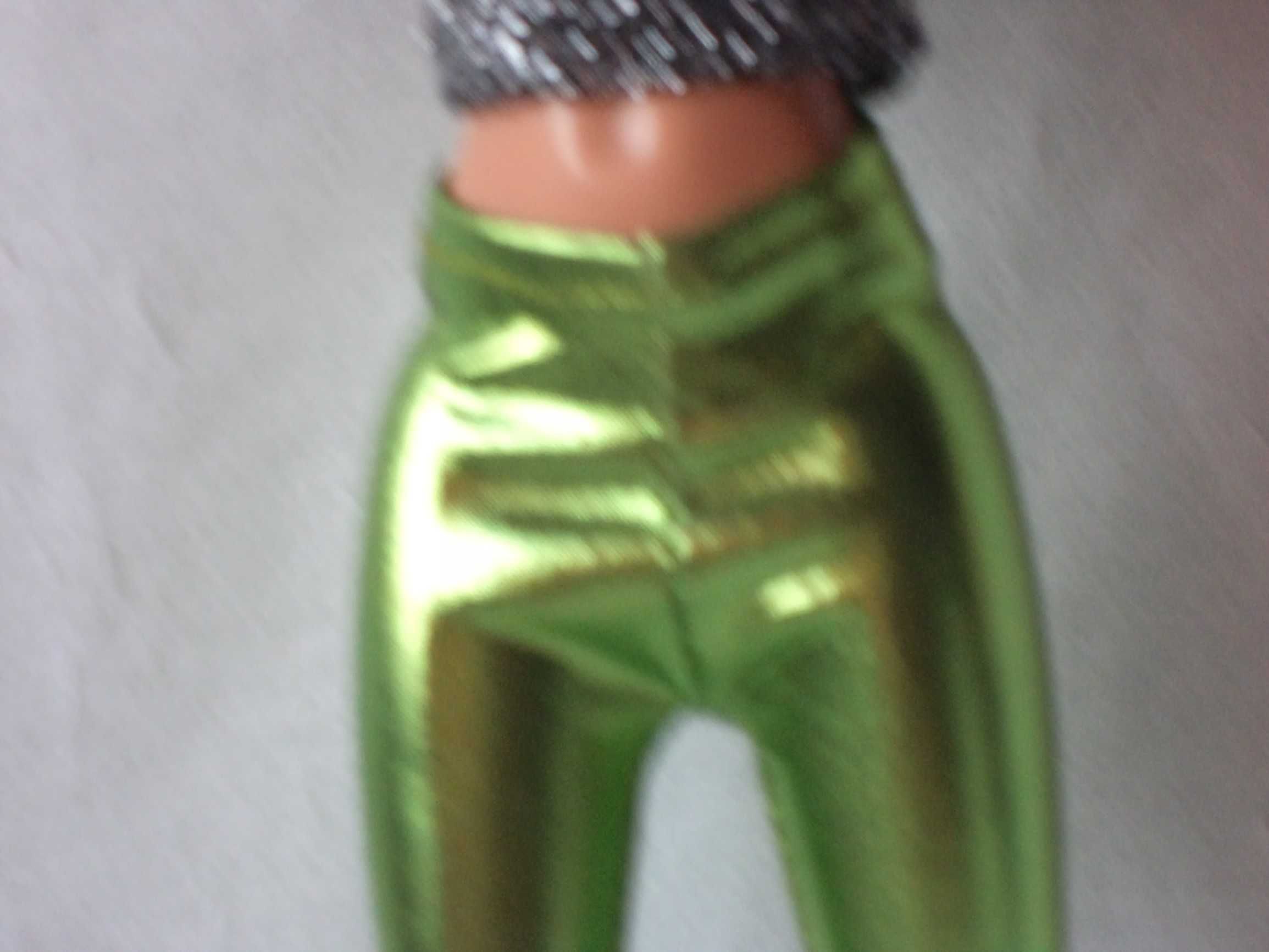 Ubranka dla lalki Barbie - Zielone, neonowe legginsy z lamy !!!