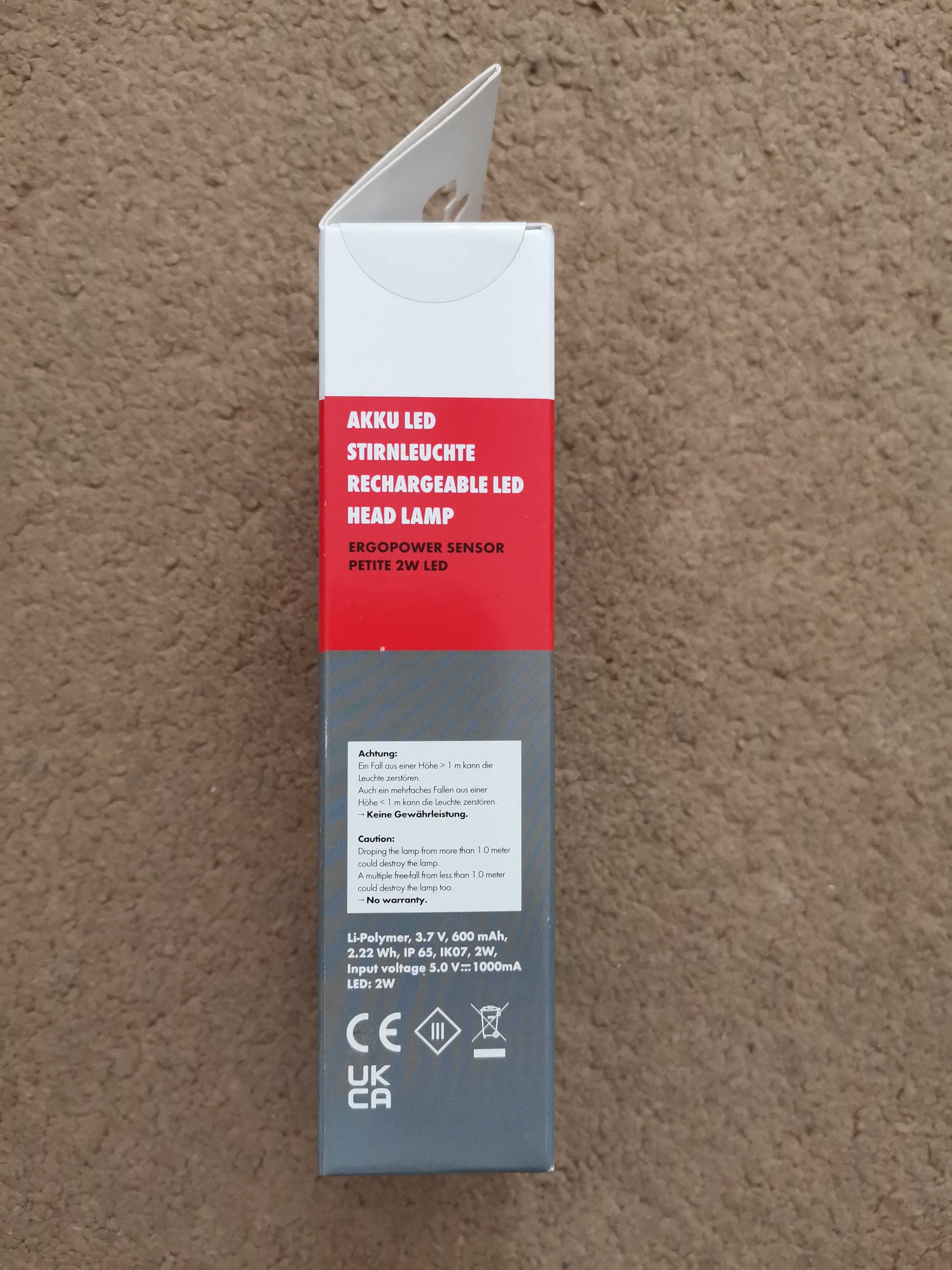 WURTH Akumulatorowa latarka czołowa LED 200LM 5V 2W NOWA !!!