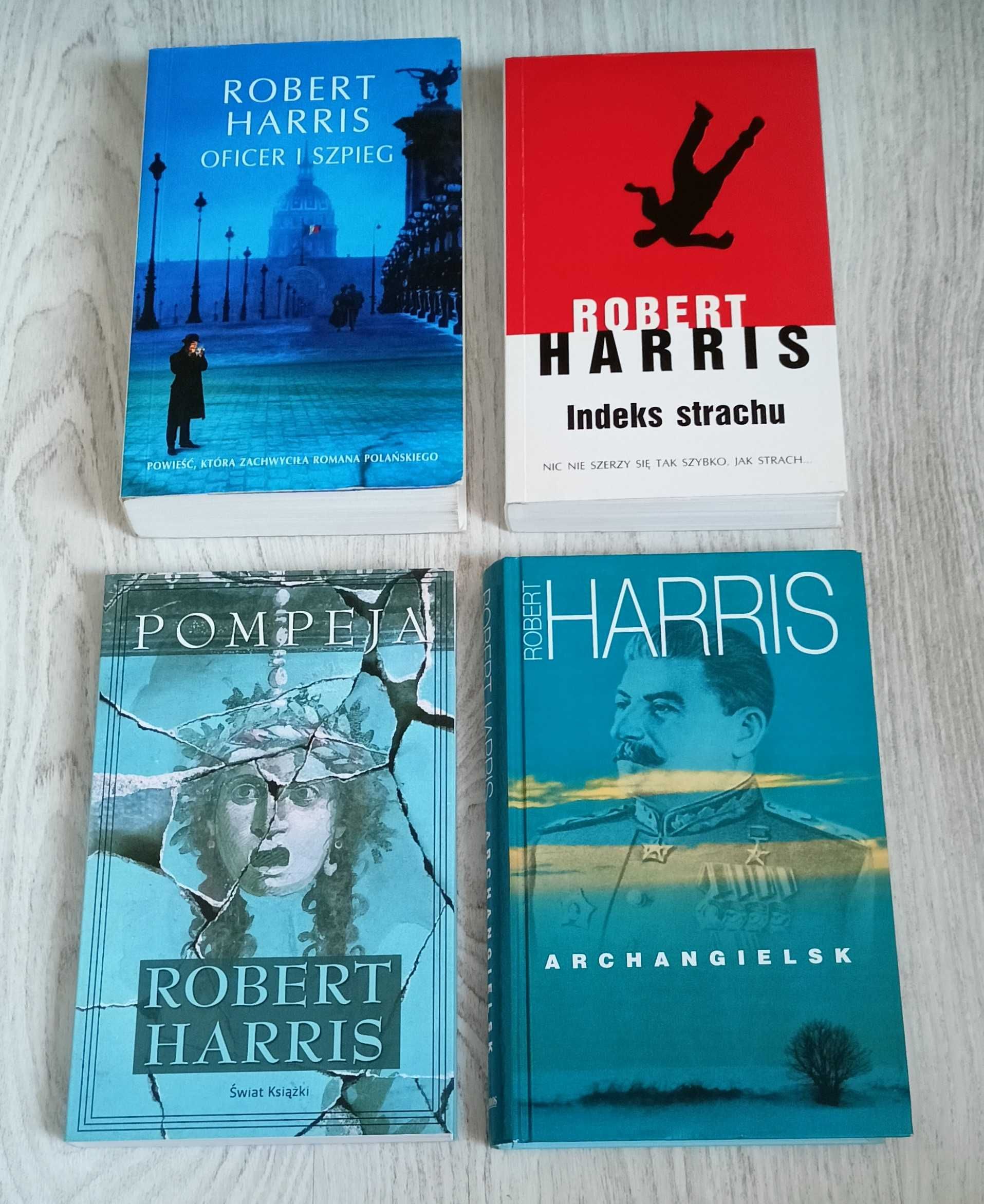 4x Robert Harris Indeks strachu Pompeja Archangielsk Oficer i szpieg