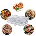 3-camadas de ar fritadeira grelhar rack de aço inoxidável