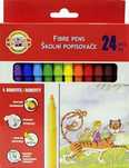 Flamastry szkolne, 24 kolory. Koh-I-Noor. Nowy Produkt