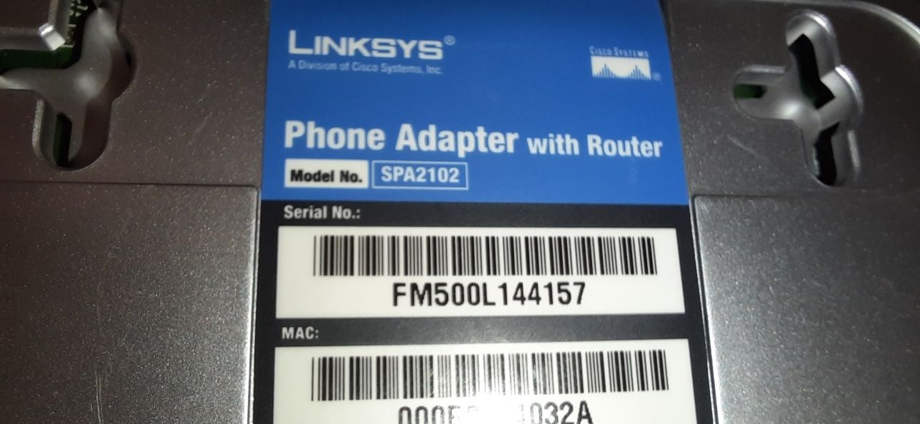 Linksys SPA2102 – телефонный адаптер с 2-мя телефонными портами 2 FXS
