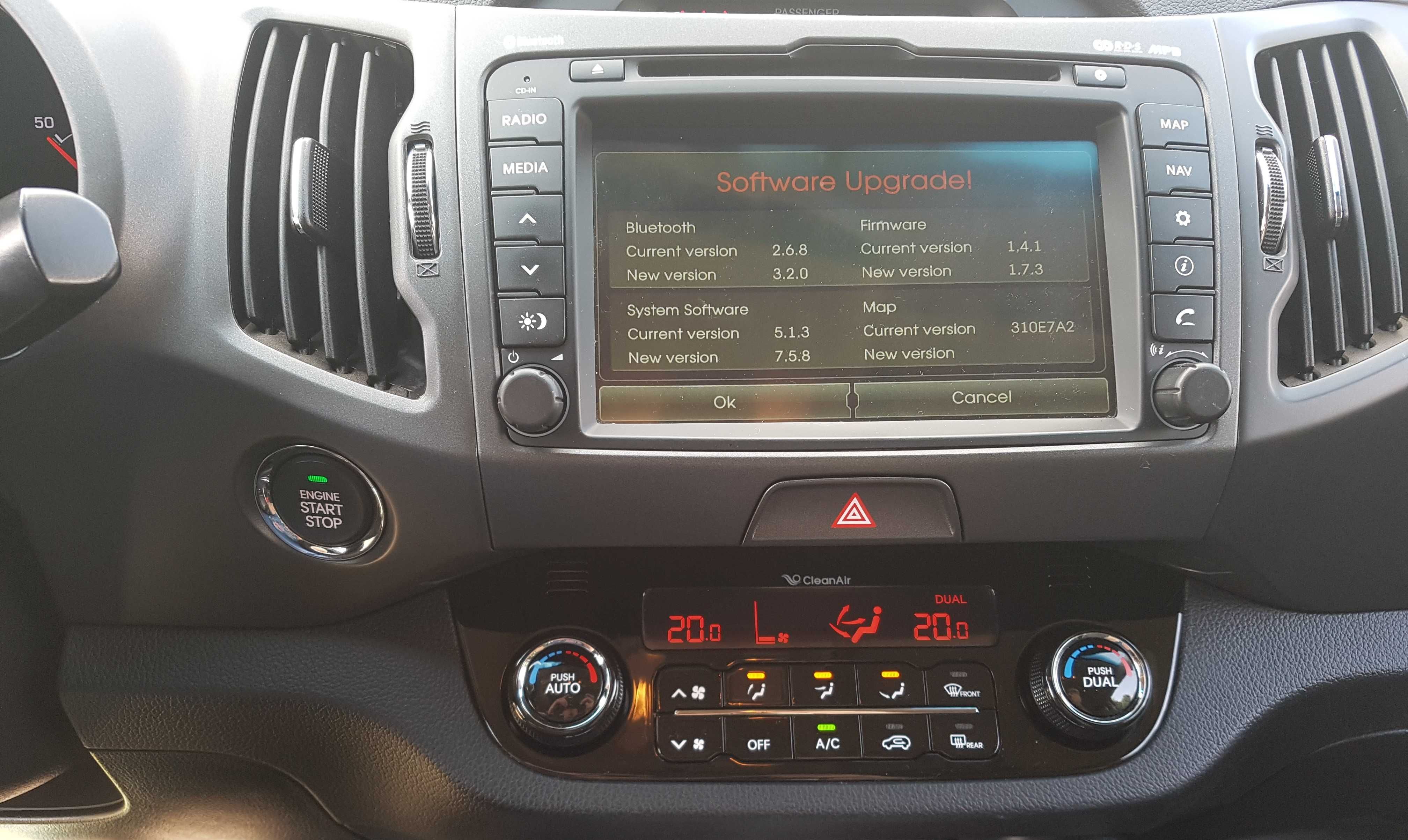 HYUNDAI KIA Naprawa dotyk Polskie Menu lektor Mapa 2024 SERWIS