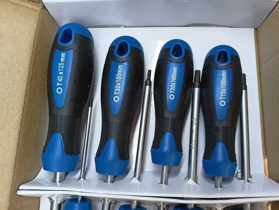 Zestaw wkrętaków TORX T9-T40 CrV 8-szt. Śrubokręty TORX wkrętaki TORX