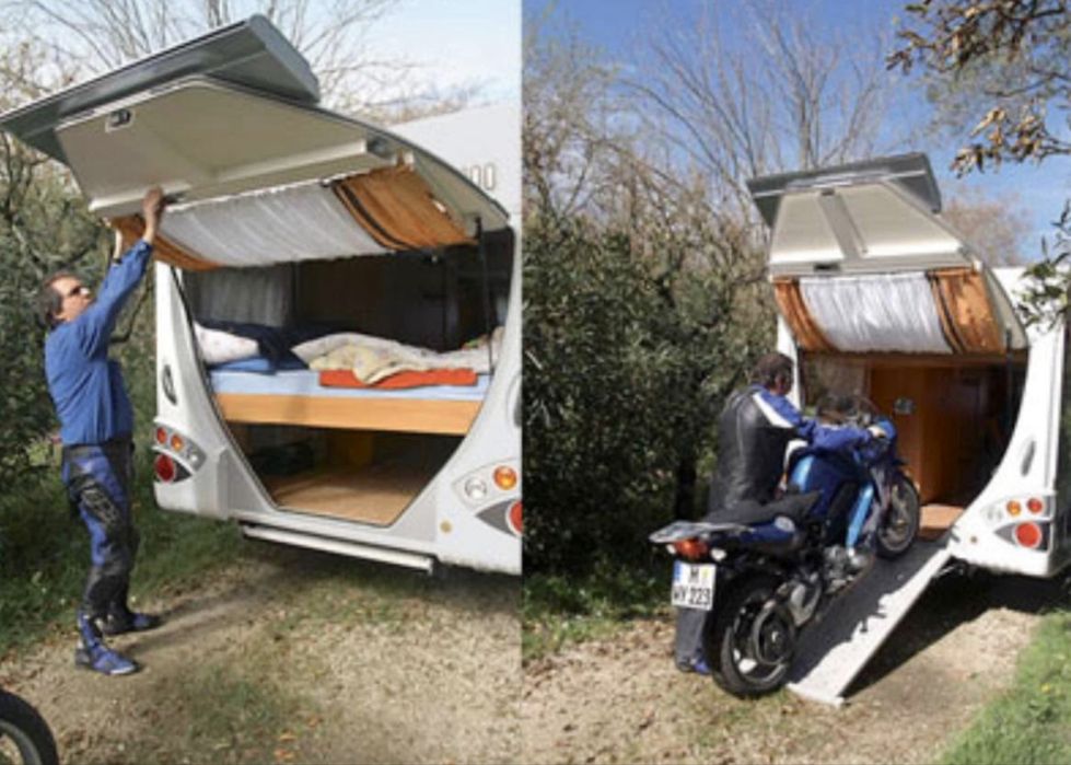 Dethleffs Vari 530 – Kemping z garażem na 2 motocykle!