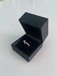 Anel de noivado ouro branco 19.2 KT cravejado a diamantes