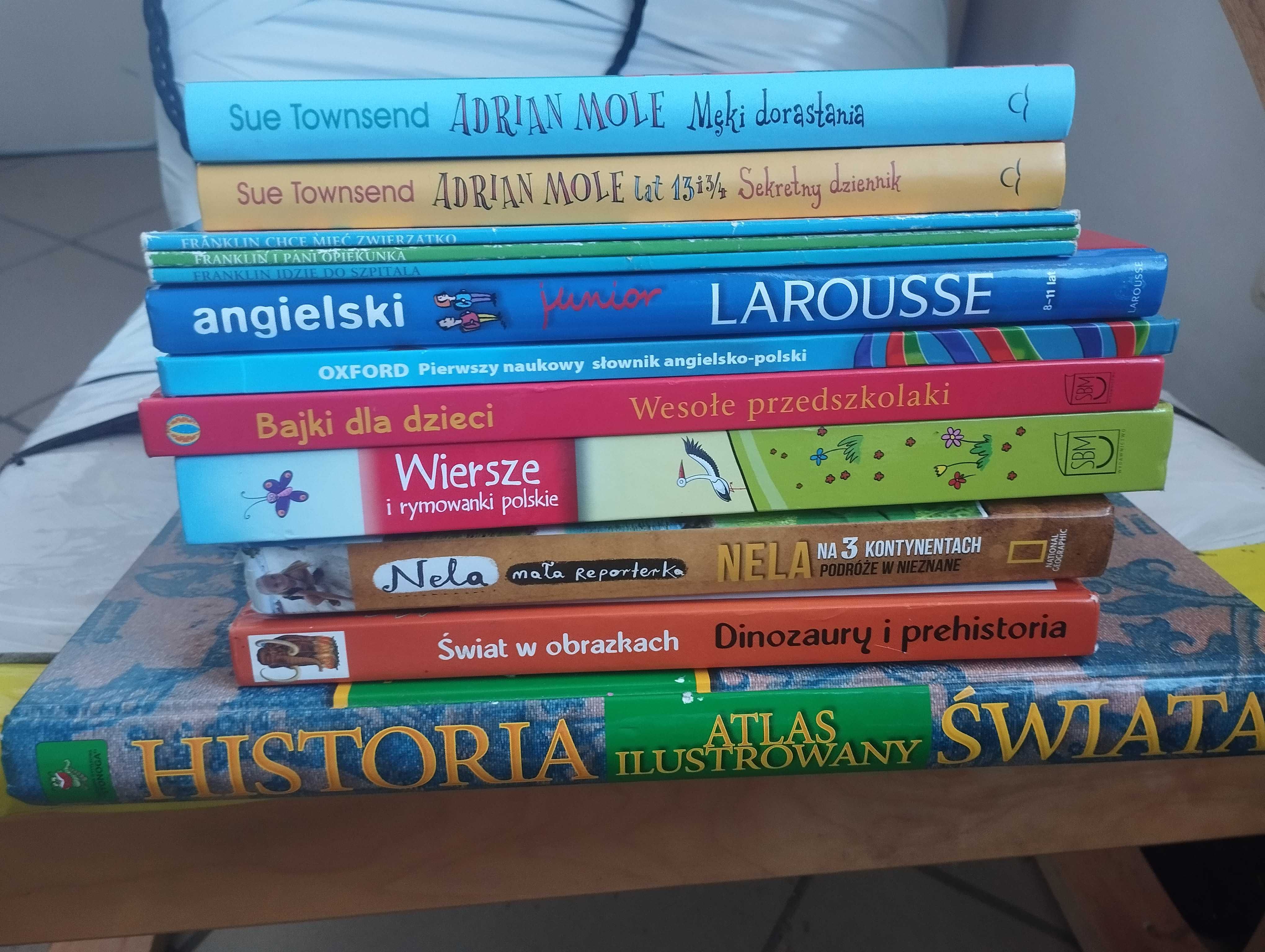 książki dla dzieci 12szt