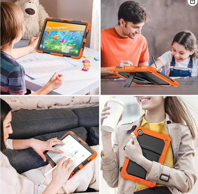 Etui z paskiem i podpórką Galaxy Tab A7 Lite T220 Case Obudowa